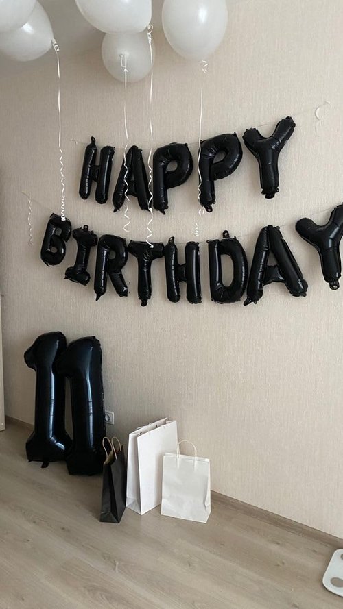 Black Number 11 Balloon - 40 Inch Birthday Decoration for 11th Birthday Parties | Perfect for Boys & Girls