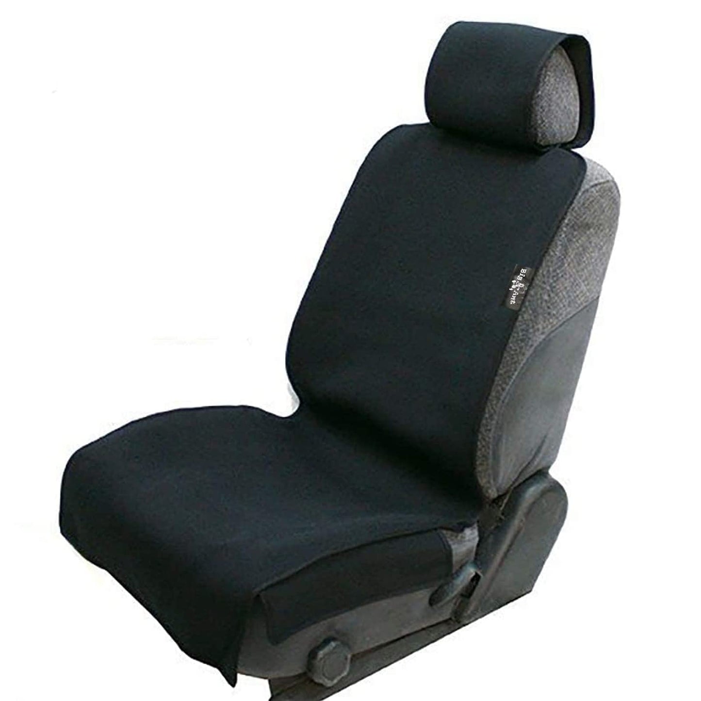 Big Ant Neoprene Waterproof Car Seat Cover, Sweatproof Auto Front Seat Protector for Post-Workout Gym, Running, Beach & Pets, Universal Non-Slip Fit for SUV/Truck, Won't Stick to Skin (Black, 1 PC)