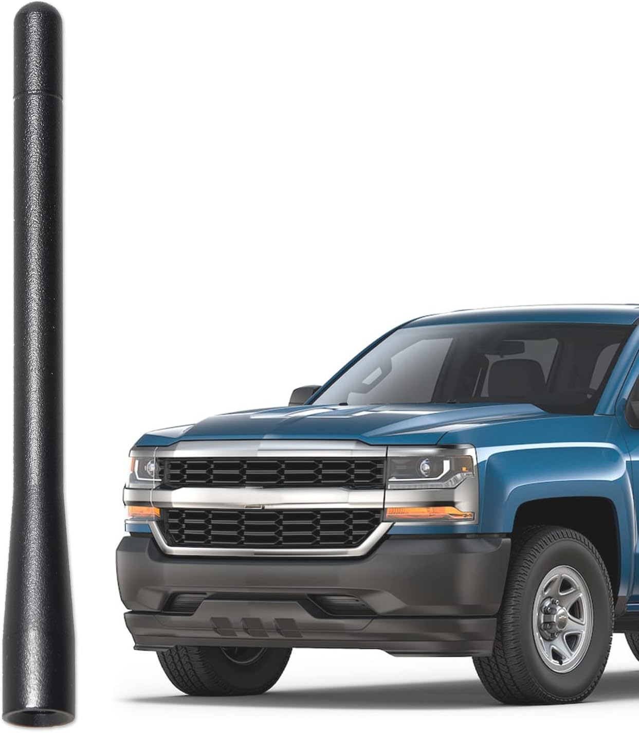 Anina 4.7" 2006-2022 Car Radio Antenna Mast Compatible with GMC Sierra Chevy Silverado Cobalt Aluminum Alloy Car
