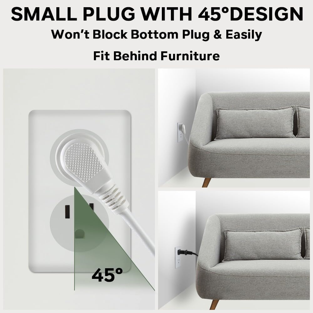 MRCSMAR 15W 180 45W Power Strips Tower Wireless Charging Station Rotatable Cube Design with Fast Charger USB Ports