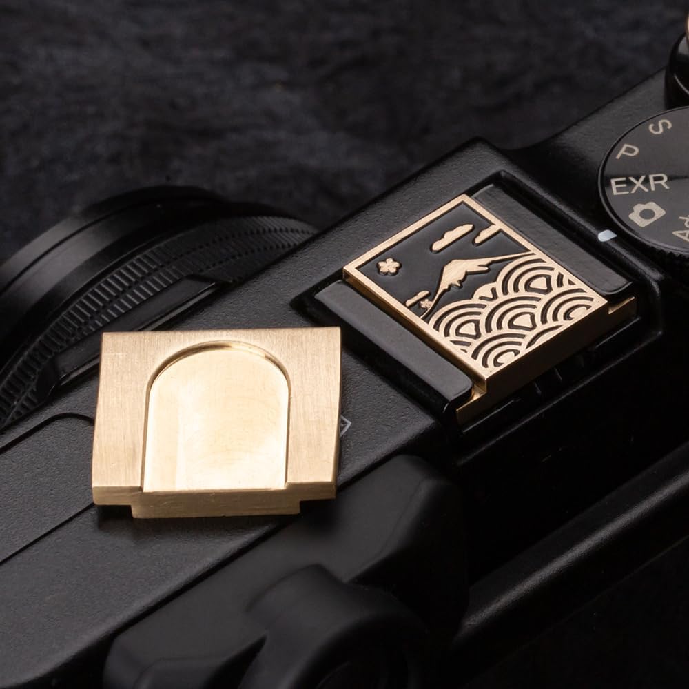 X-T50 X-S20 X-S10 X-T4 XT30 Z6iii Z7 Z30 Z50 Wave Pattern Camera hot Shoe Cover Camera Shutter Button for Fujifilm