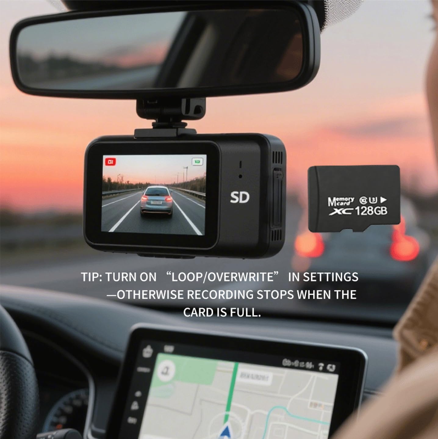 Generic 128GB 2-Pack A1 U3 V30 4K MicroSDXC Cards SD Adapter USB Reader High Endurance TF Card Dash Cam Security Camera