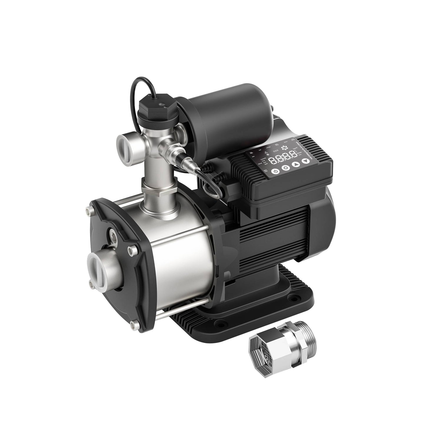 AIDPATH Whole House Water Pressure Booster Pump 57PSI, Automatic Variable Speed & Power, Constant Pressure for Home, Shower, Irrigation, 115V, 1" NPT, Stainless Steel Impeller & Volute