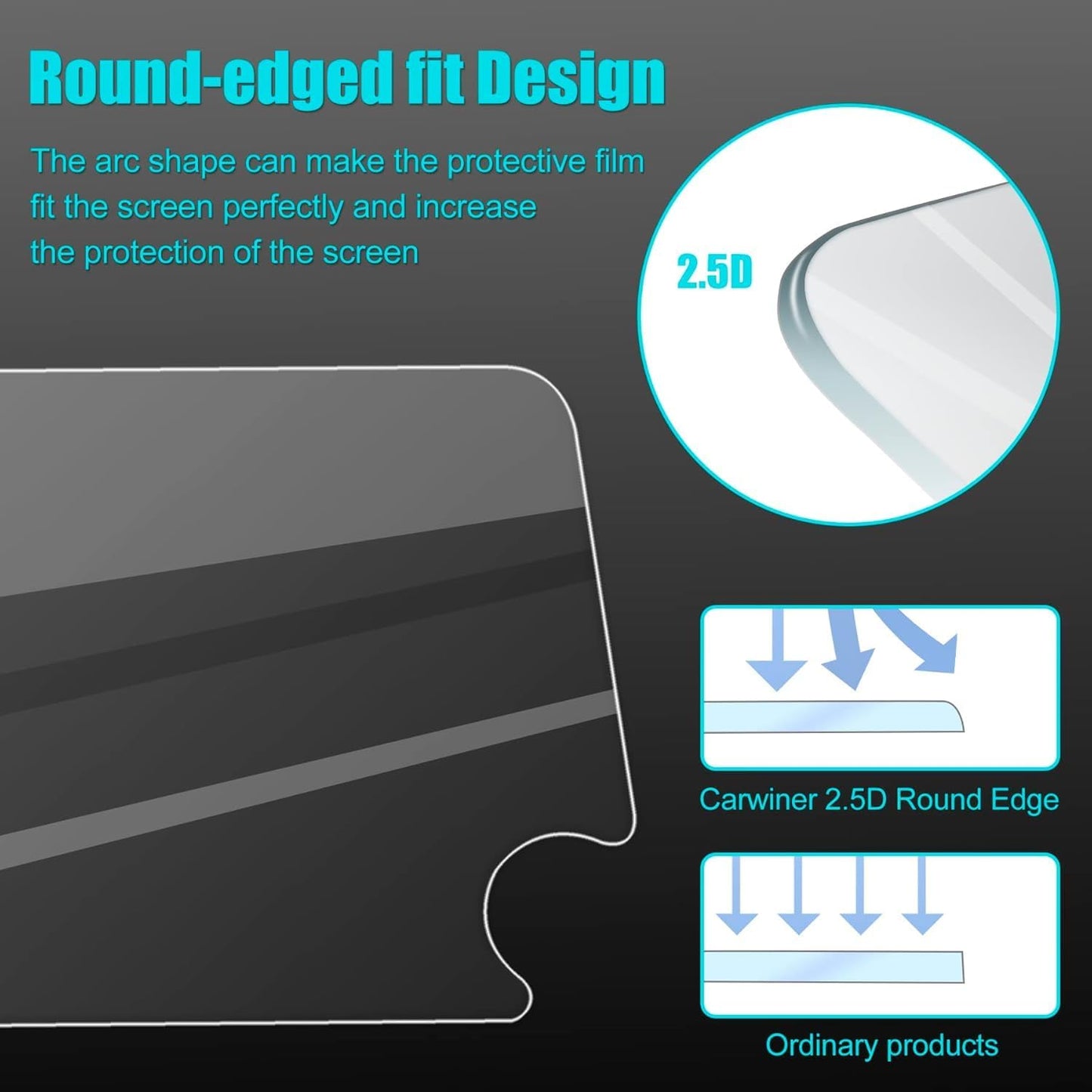 alpmosn 19-22 8" HD Tempered Glass Screen Protector Compatible with Nissan Altima Platinum/SL/SR/SV Center Control