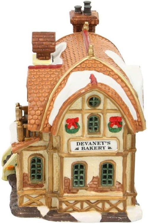 Lemax Christmas Village Devaney's Bakery - Battery Operated LED Display | Festive Holiday Decor