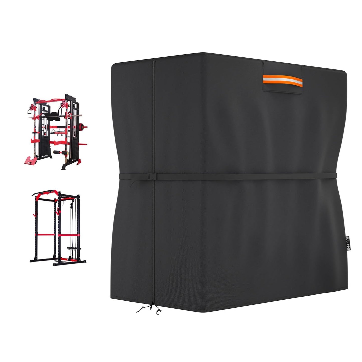 EVRBUL Protective Cover for Home Gym Set, Gym Rack Cover with Zipper Waterproof Dustproof UV Protection for Gym Station/Home Exercise Equipment Set Indoor or Outdoor 41.3" x 68.9" x 72.8"