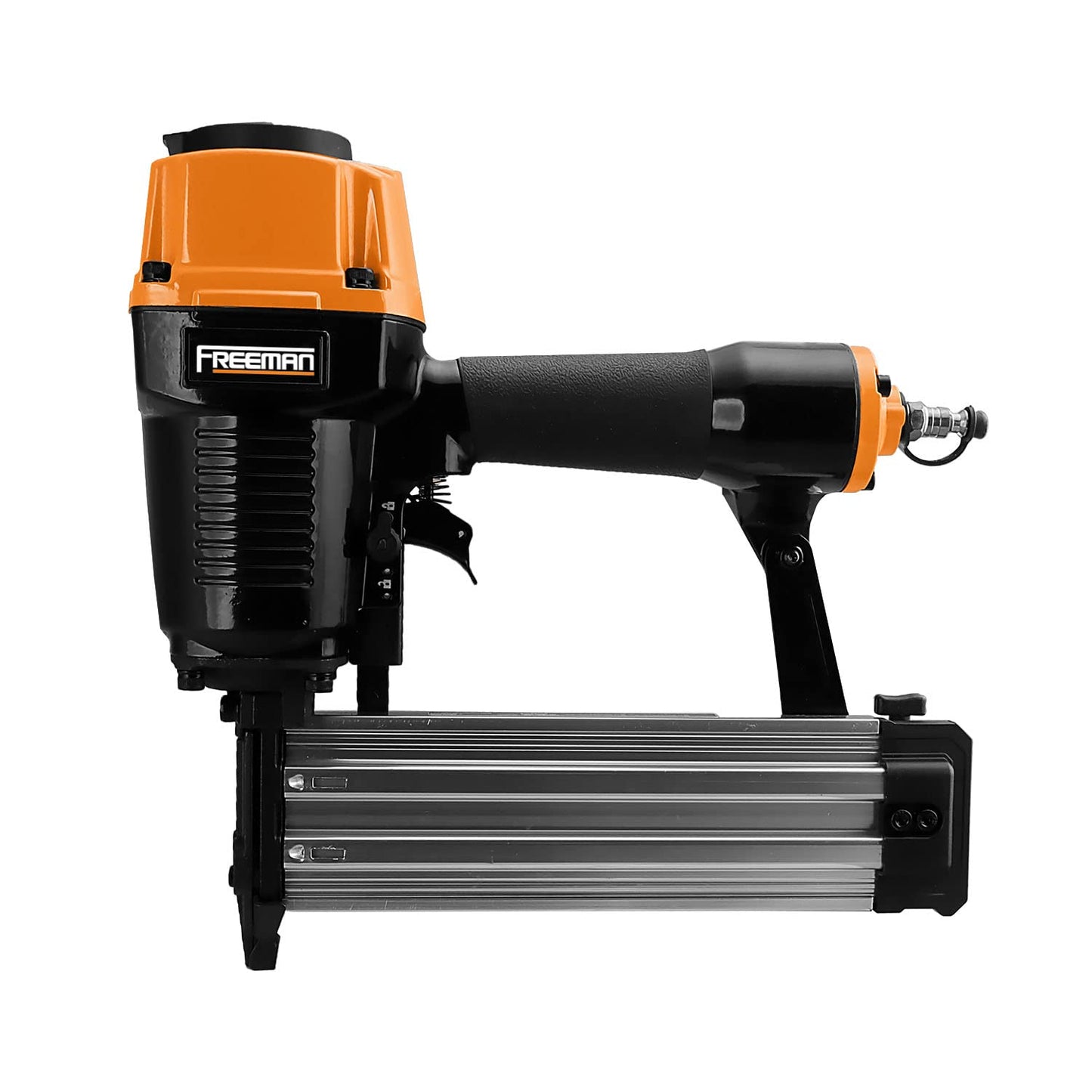 Freeman PCTN64 Pneumatic 14-Gauge Concrete T Nailer, 5/8"–2-1/2" Nails, Heavy Duty Concrete & Steel Nail Gun for Plywood, Decking, Furring, Fencing, Subflooring, Siding, and Soffits