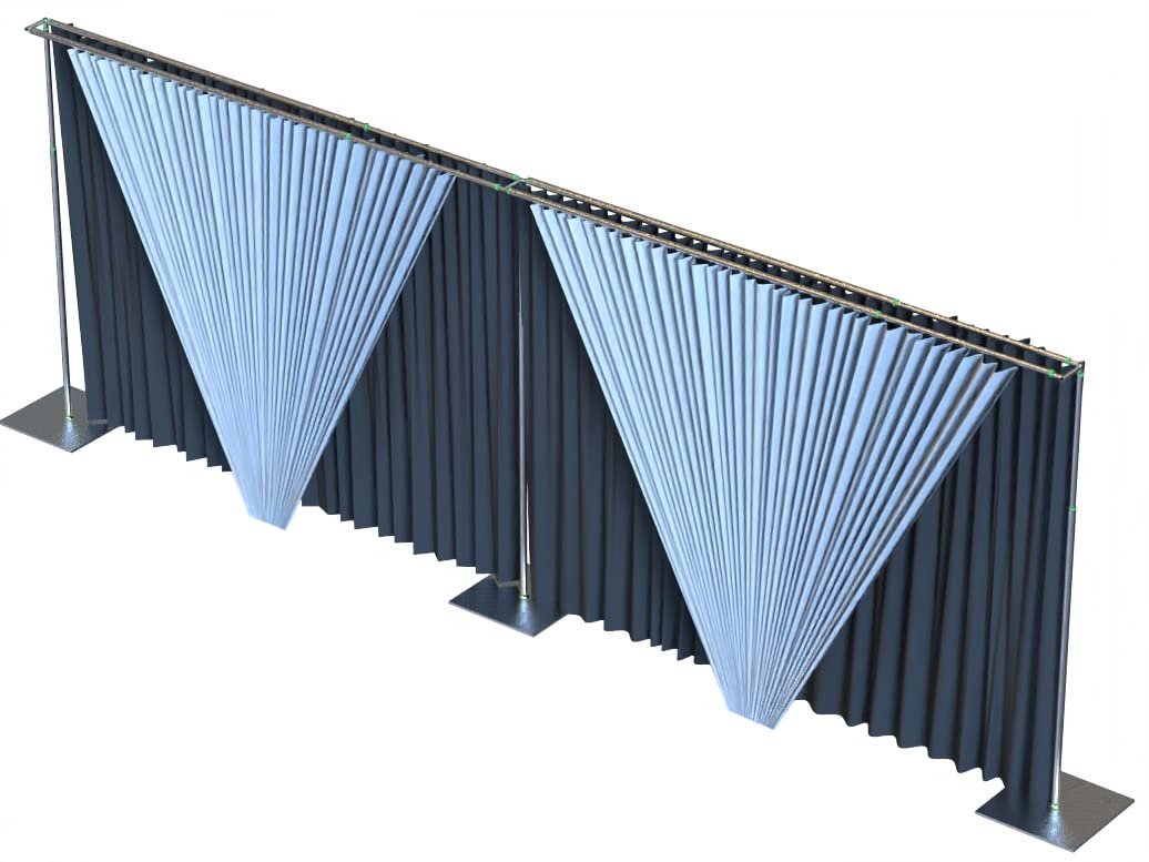Adjustable Heavy Duty Portable Pipe and Drape Backdrop Kit 10FT x 20FT Double Crossbar Easy Set Up for Wedding&Party&Photography&Baby Show&Display (No Drape)，But Not for Flower Walls/TVs/Heavy Items