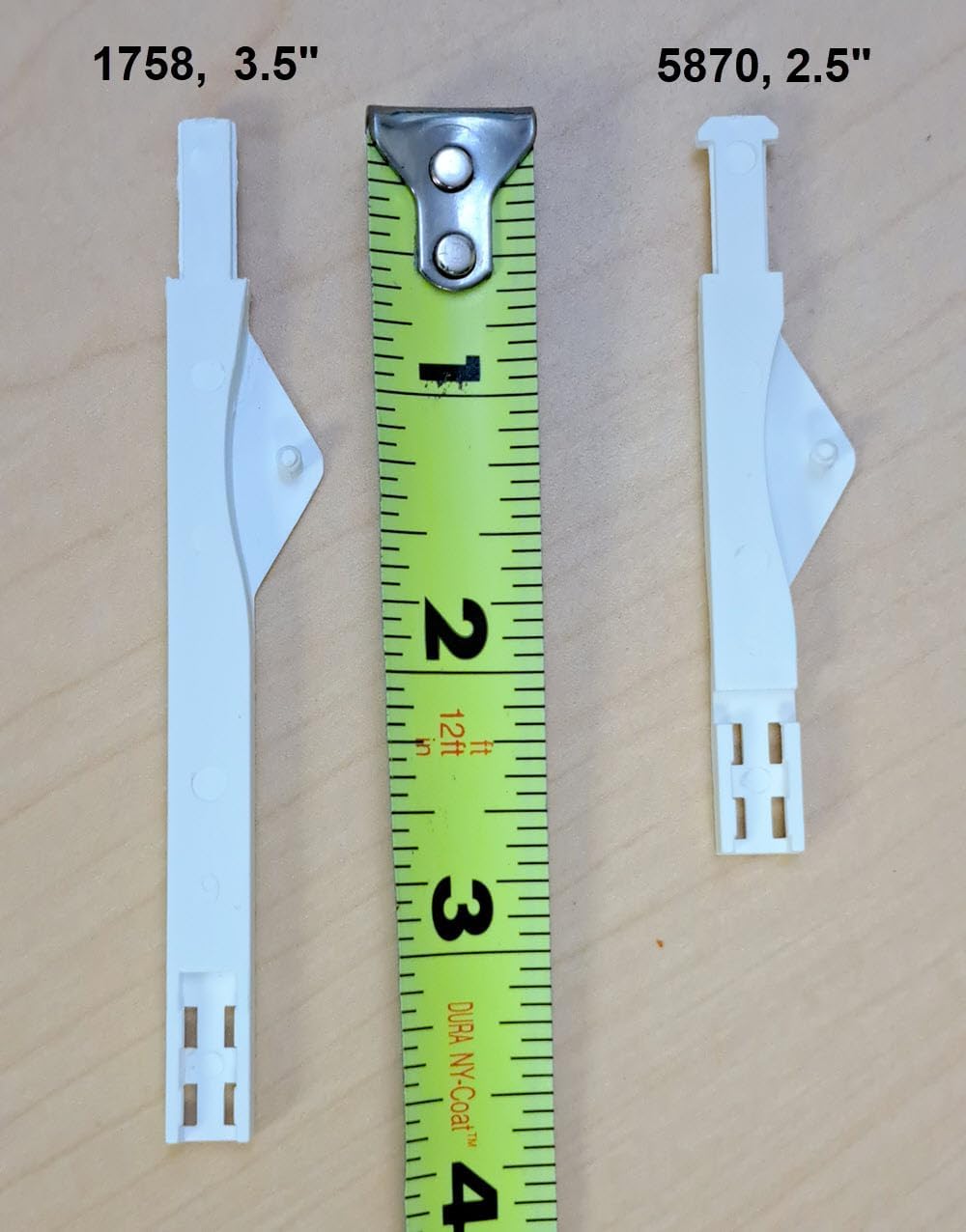 Blind Shade Repair 5pc (3 1/2" - Shutter Clearview Joiner White Long)