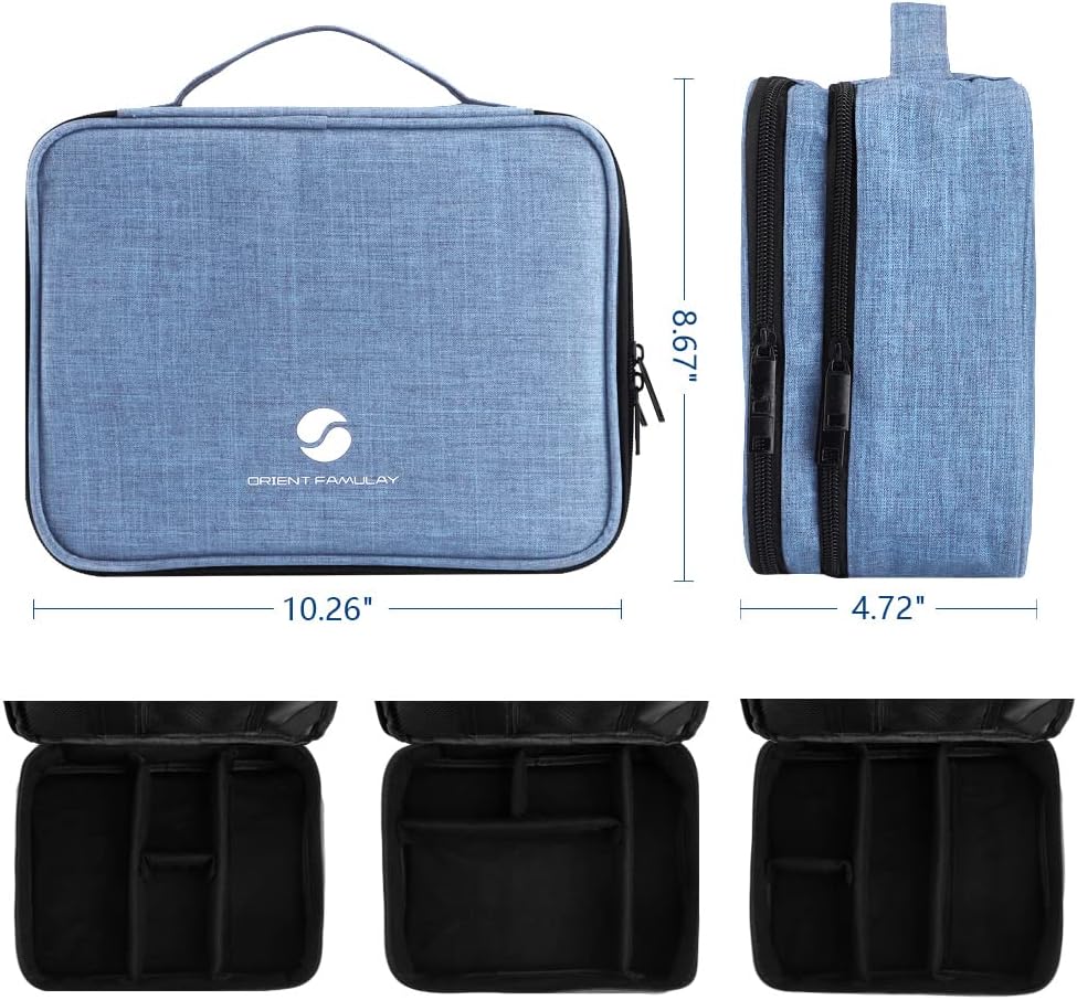 11 inch) Travel Electronics Organizer, Waterproof Cable Organizer Bag for Electronic Accessories Double Layer Large