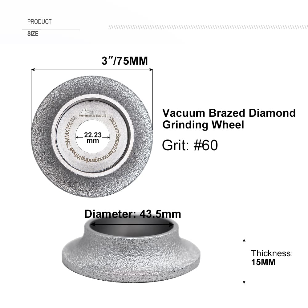 SHDIATOOL Tile Diamond Drill Bits Kit, Porcelain Hole Saw Sets, Ceramic Core Bits Cutter Drilling for Stone Marble Granite 15pcs(6/8/10/25/35/50/65/100MM/20MM/2/6/8MM)