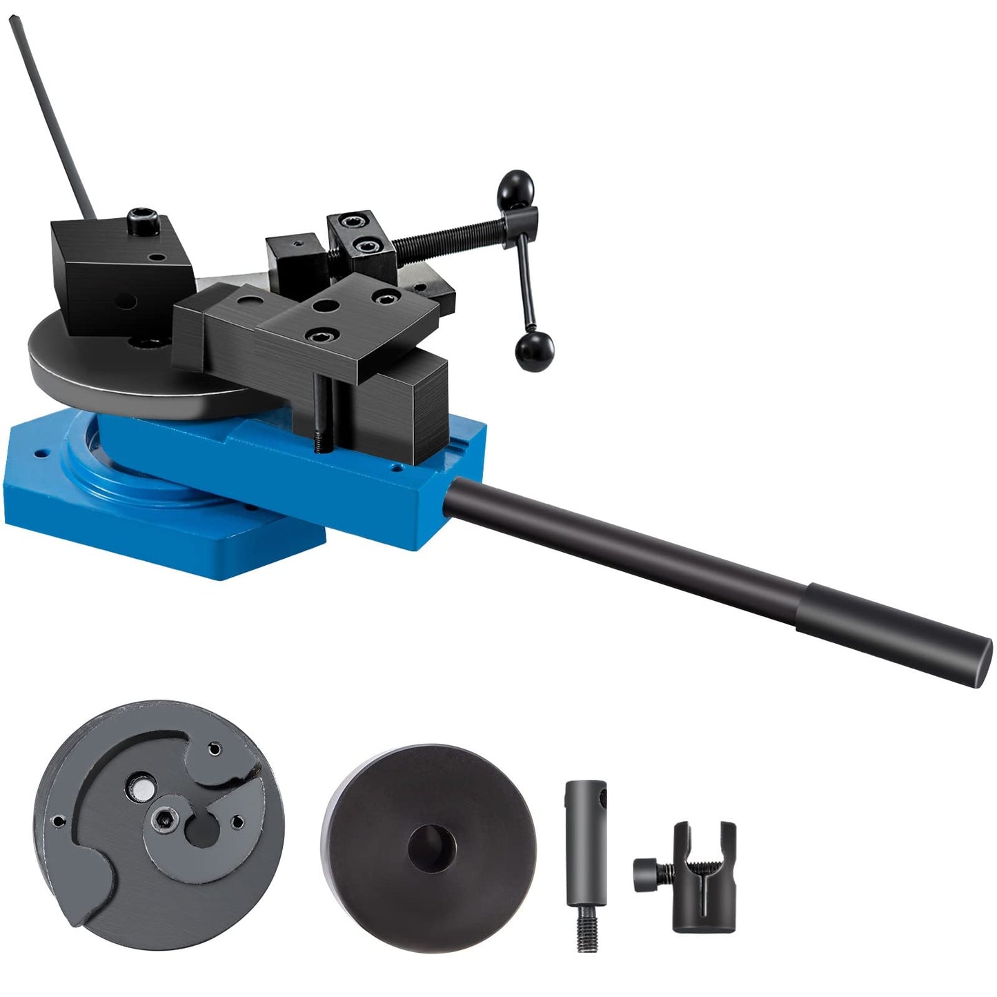 VEVOR SBG-40 Manual Bender High-Hardened Steel Scroll Bender Combination of Scroll Radius and Angle Bending Universal Metal Rod Bender For Steel Brass Cooper Aluminum