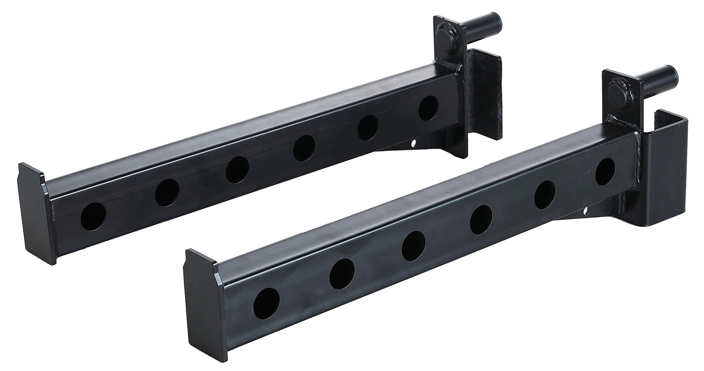 Fitvids Pair of Spotter Arms for 2x2 Cable Crossover | 5/8" Upright Compatibility | Upgraded Heavy Duty Safety Arms for Fitvids Power Cage – Compatible with Home Gym Squat Rack – nan – Black