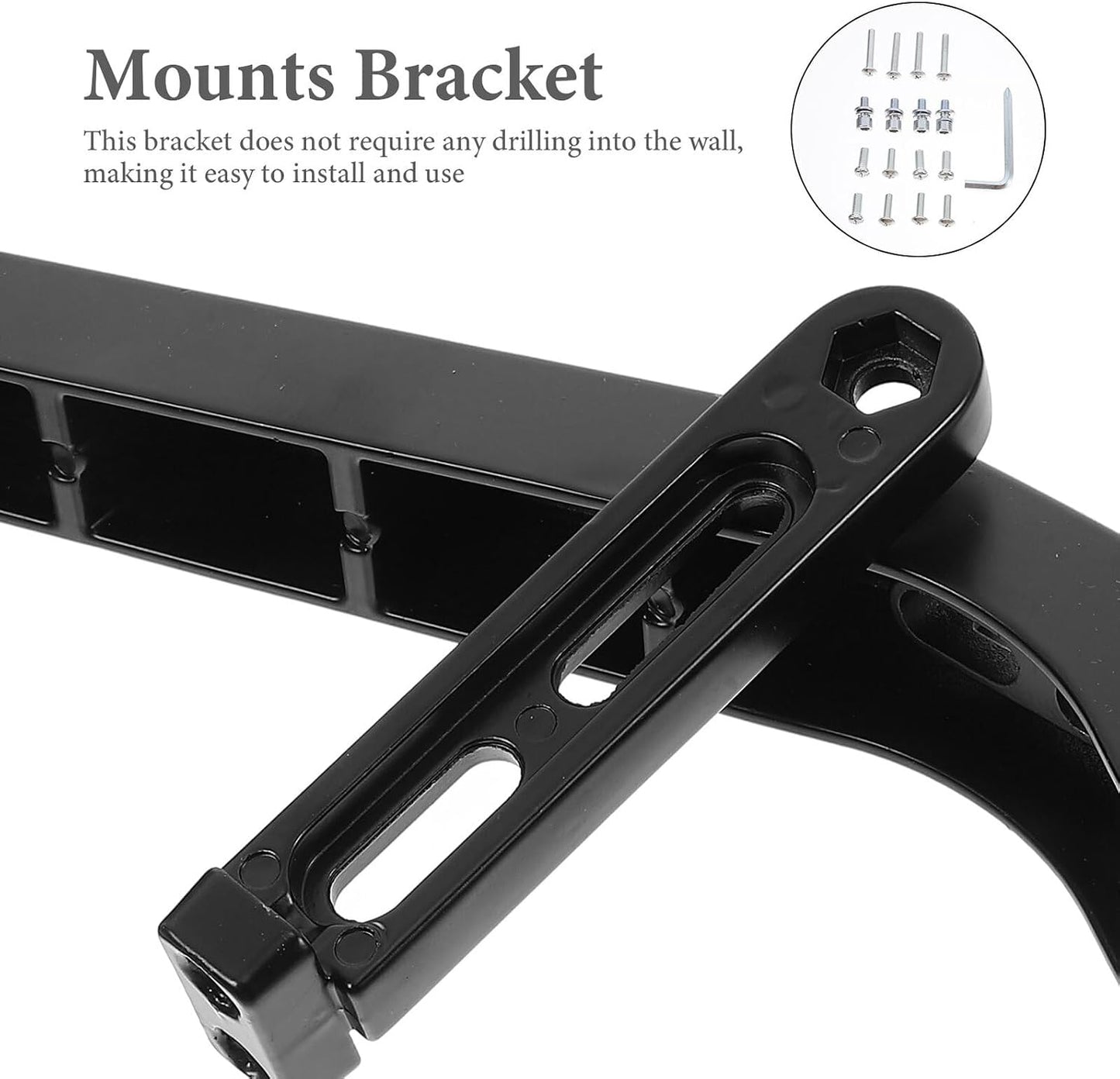 DECHOUS Universal Tv Desk Stand Mount Bracket for Small to Medium Flat Screen Tvs with Tempered Base Compatible