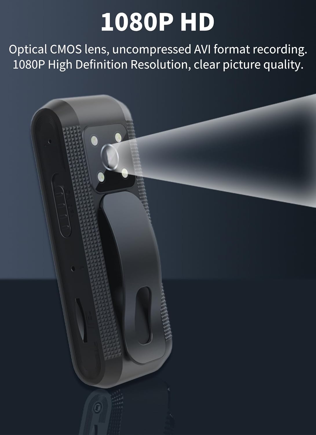 Diyeeni 1080P Body Camera with Audio and Video Recording, HD Body Cam with Auto Night Vision, Motion Detection