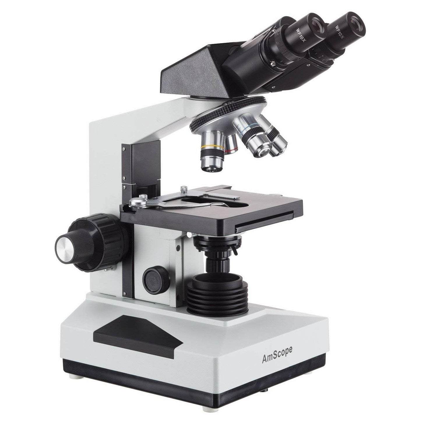 AmScope B490B-5M 40X-2000X Student Binocular Microscope + 5MP Camera
