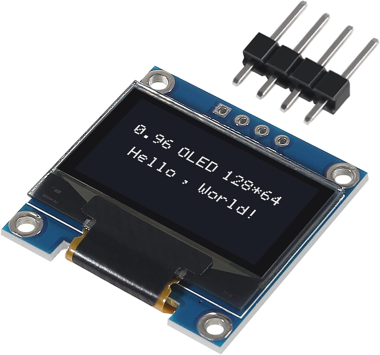 AITRIP 10 0.96 inch 12864 128X64 I2C SSD1306 4 PCS OLED LCD Display Board Module IIC Driver Pins Compatibile