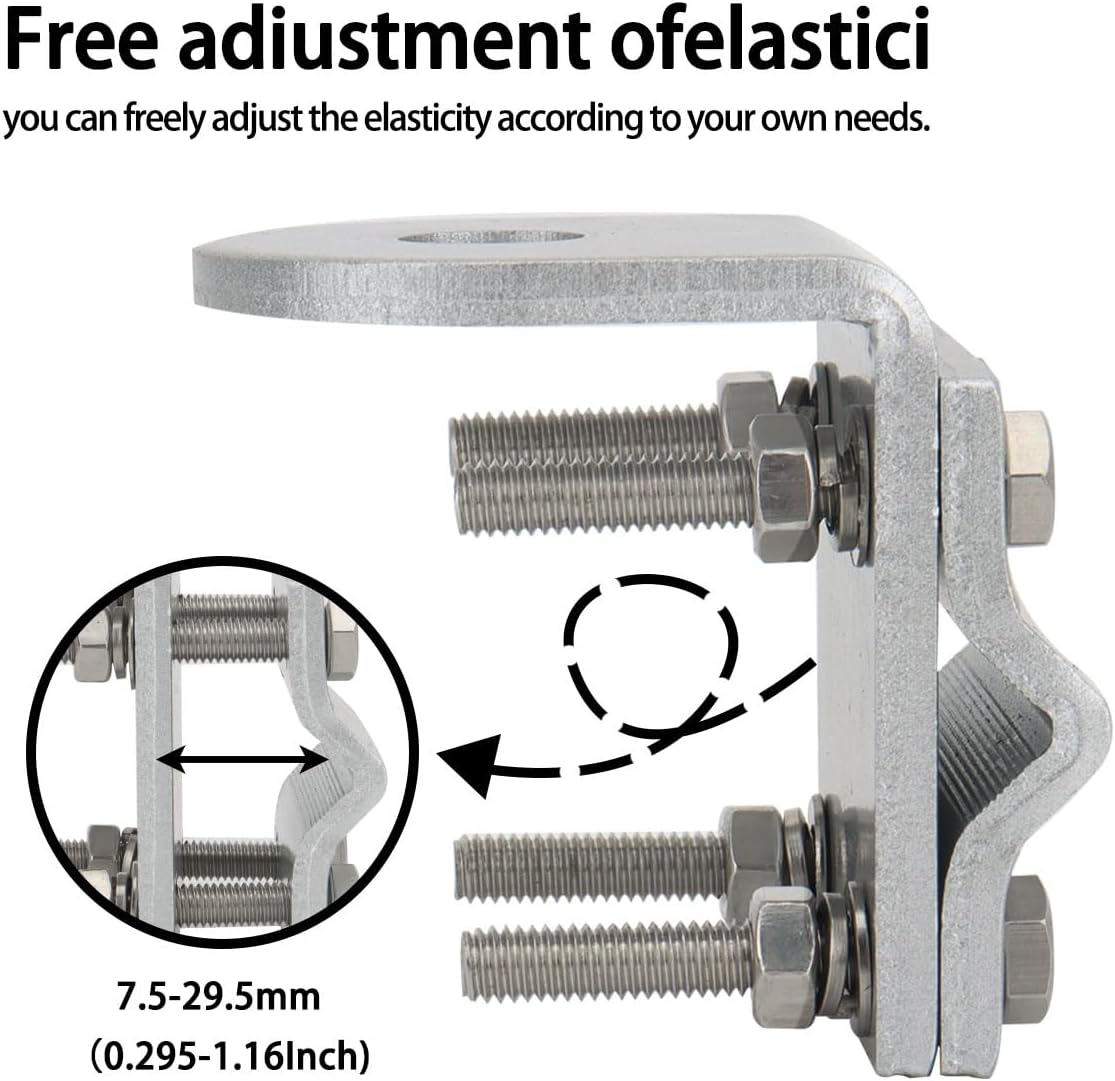 Arridioter SO239 PL-259 3/8-24 CB Radio Antenna Mounting Bracket CB Mounting Bracket Heavy Duty Stud Mount Adaptor