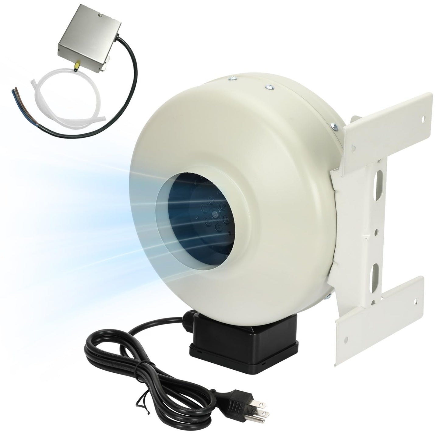 Vanesa M-4DBT Automatic Dryer Booster Exhaust Fan, 200 CFM | Auto-On | Dryer Vent Booster Fan for Enhanced Drying, Universal 4" Duct, Compatible with All Dryers,Easy Install, Reduces Drying Time