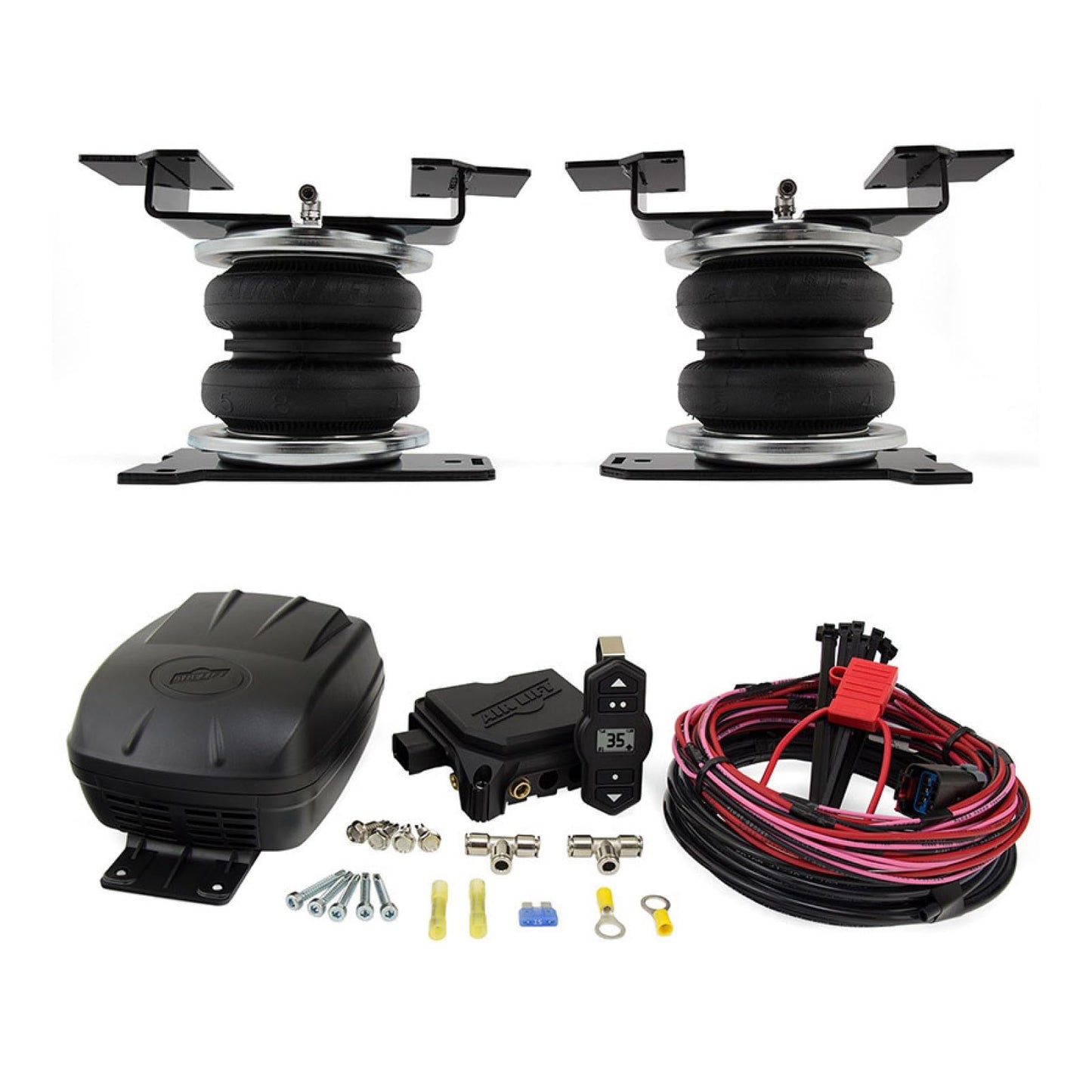 Air Lift LoadLifter 5000 Air Suspension Kit & WirelessOne 2nd Gen Air Compressor System fits 2019-2026 Silverado Sierra 1500 4WD RWD | TrendsAuto Decal | 57288 25980