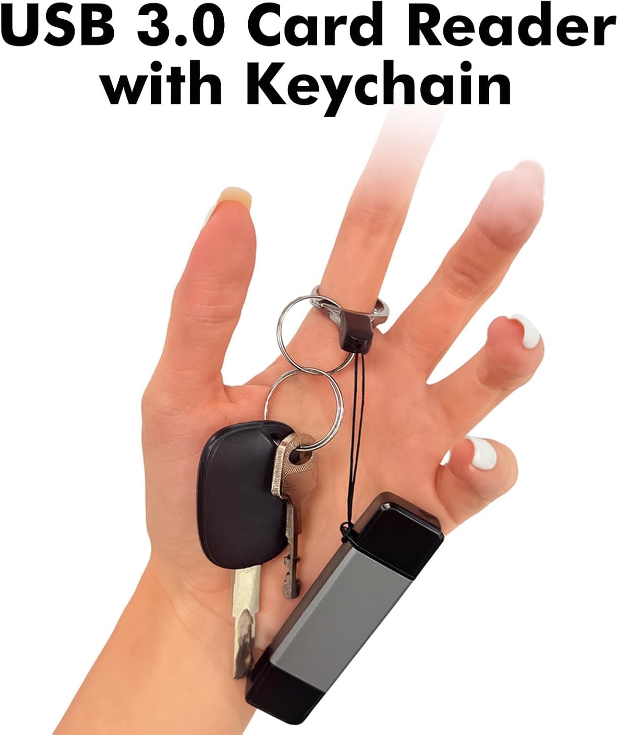 Cyberguys! 3.0 5Gbps 2-in-1 Cyberguys USB SD Card Reader, Dual USB-C & USB-A Connector, High-Speed SD/MicroSD Memory