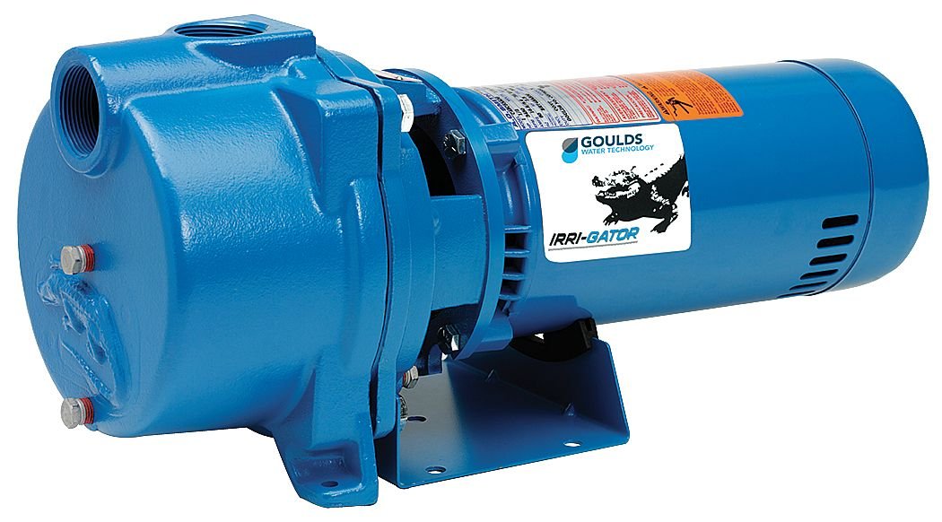 GOULDS Pumps GT15 IRRI-Gator Self-Priming Single Phase Centrifugal Pump, 1.5 hp, Blue