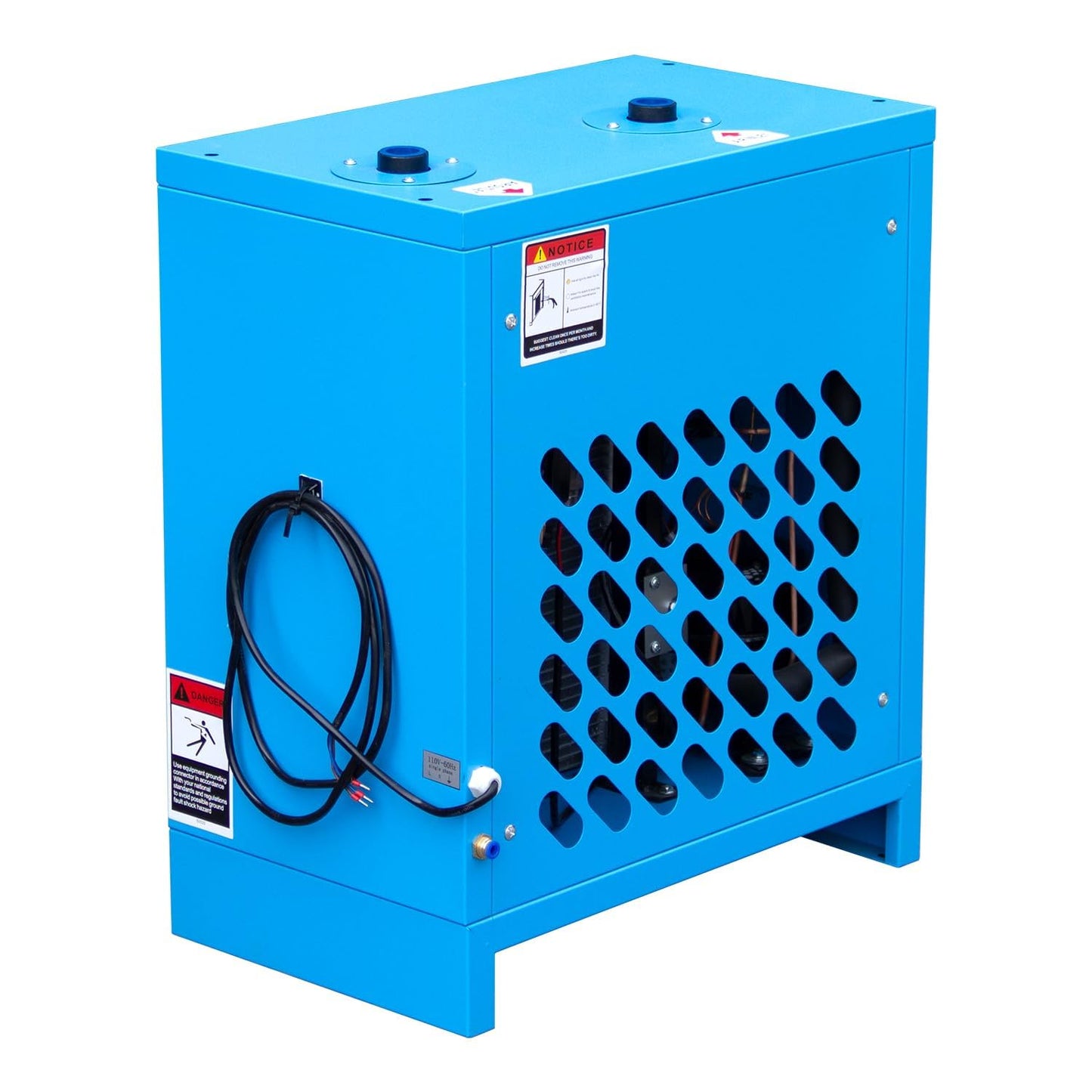Torin Industrial Refrigerated Air Dryer 110V 70 CFM, 0.75 KW for 15HP-20HP Rotary Screw Air Compressors – R134a Cooling System – Removes Moisture, Oil, Dust