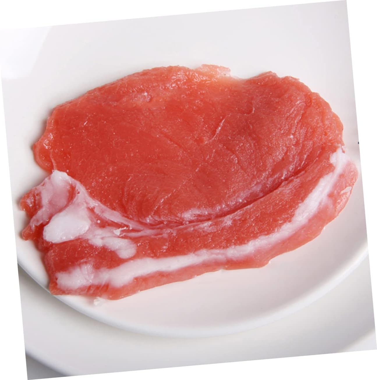 Set 4 of Realistic Resin Pork Slice Models for Display