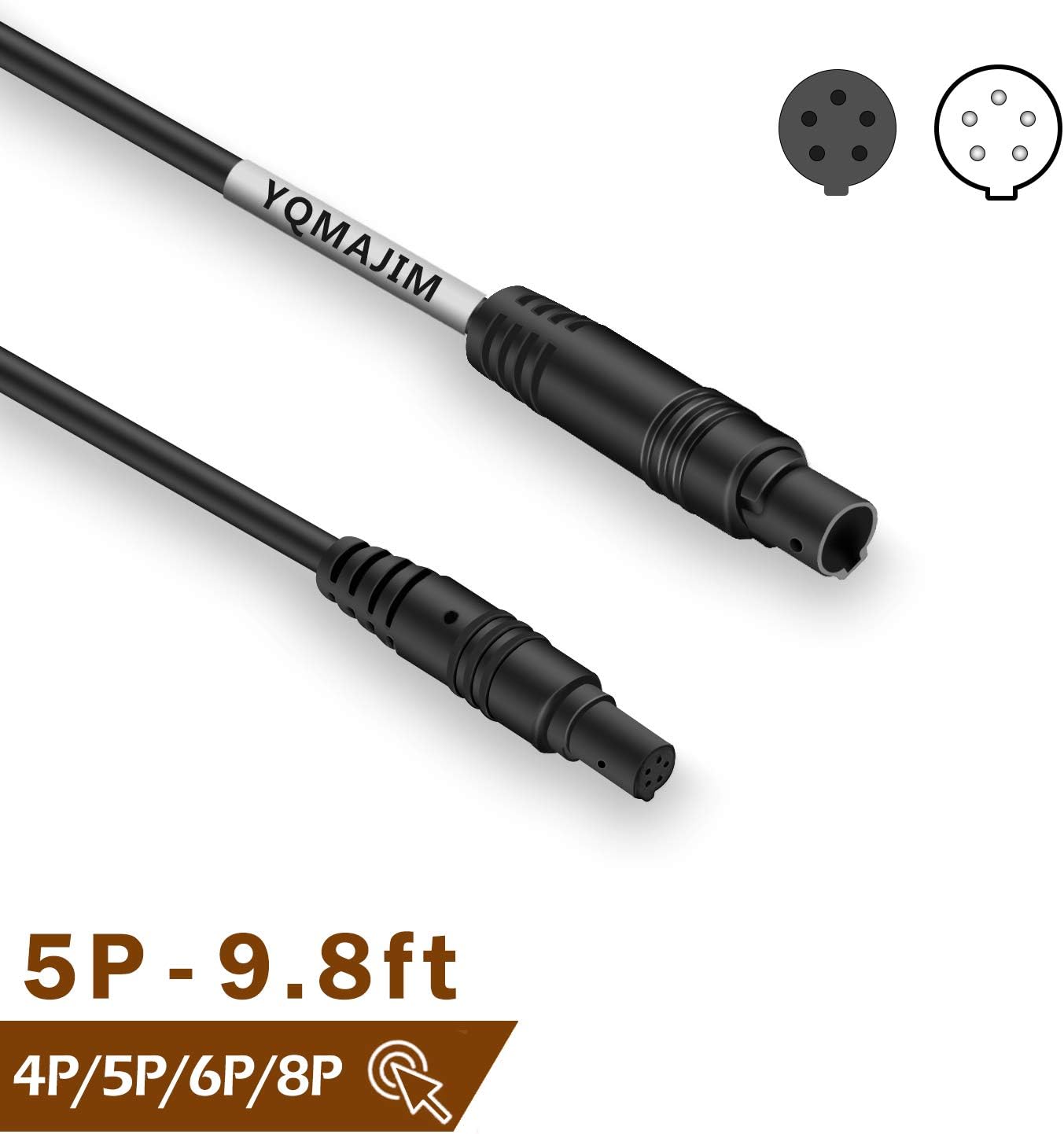 YQMAJIM 5 9.8 Recorder(5 9.8Ft) Dash Cam Rear View Camera Extension Cord, Pin Ft Extension Cable for Car Backup