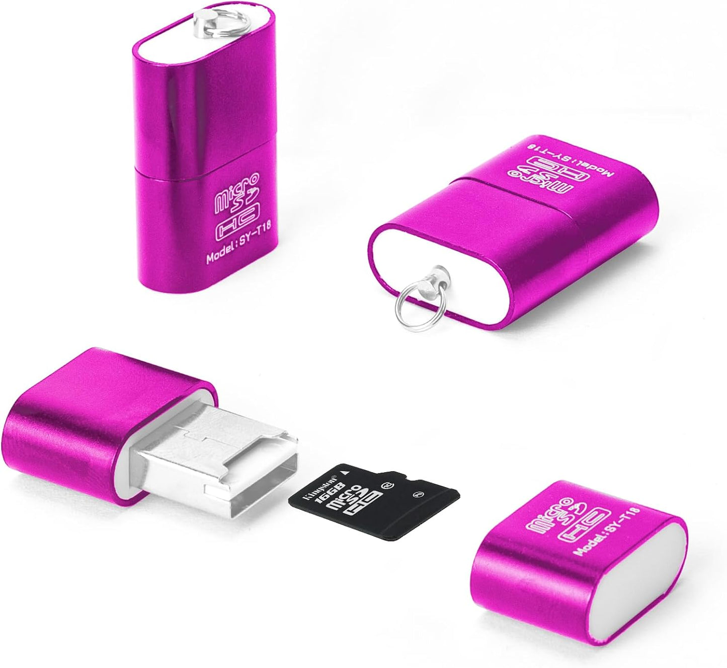 Wansurs [3 Pack] Micro SD Card Reader for Android,Micro SD Card to USB Adapter, TF Card Reader with Mini Size