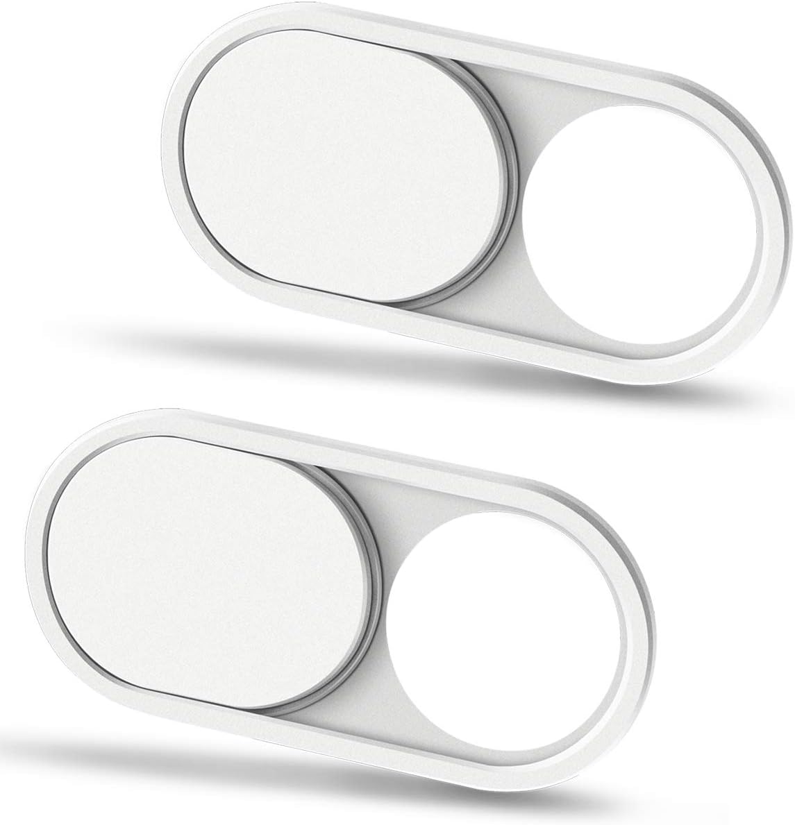 CloudValley 0.023 Inch 8/7/6 Ultra-Thin[2 Packs] Webcam Cover Slide, White, Web Camera Cover for MacBook Pro, MacBook