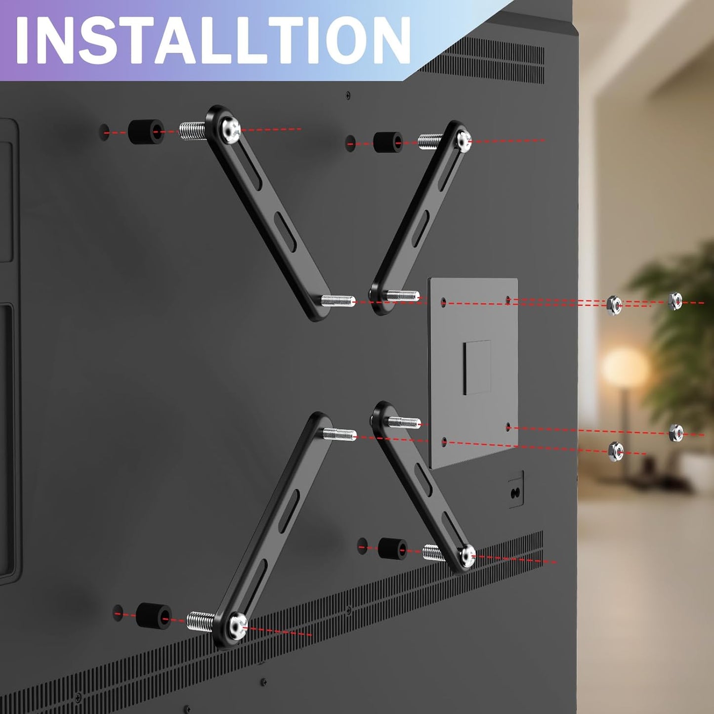 KOPKIO 32 55 inch 400x400mm VESA Mount Adapter Kit for Screens to LCD LED TVTV Wall Mount Bracket Adapter Conversion