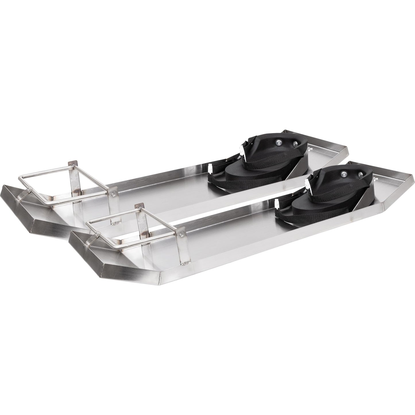 MARSHALLTOWN Stainless Steel Knee Boards, Kneeboard with Knee Pads for Concrete Work, Contractor-Grade, Built-in Toe Brackets, Durable Concrete Sliders, KB230
