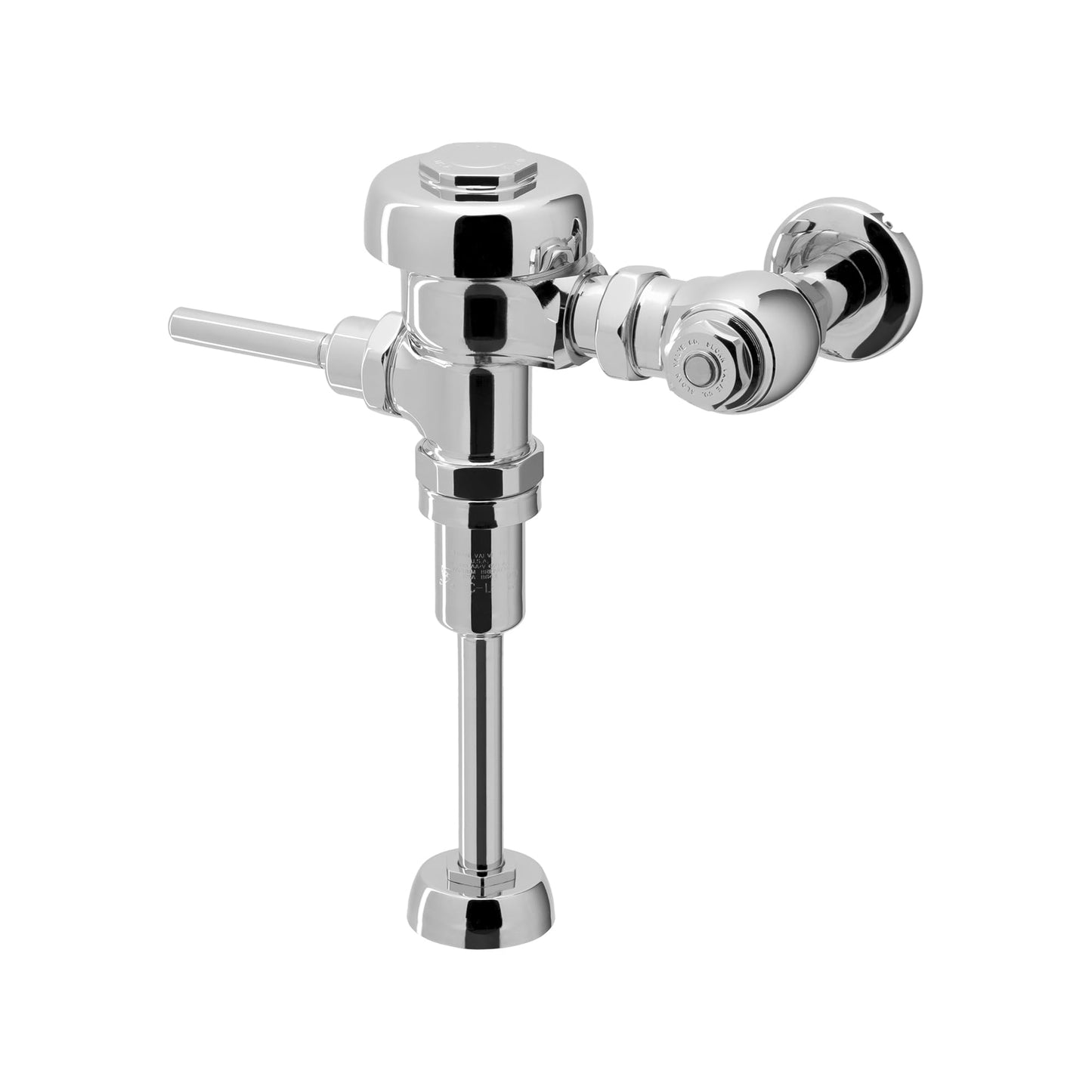 Sloan Regal 186 Exposed Manual Urinal Flushometer, 1.0 GPF Manual Flush Valve - Single Flush Non-Hold-Open Handle, Fixture Connection Top Spud, Polished Chrome Finish, 3082675