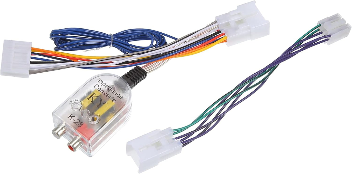 X AUTOHAUX 1 Set 1987-1995 Radio Amp Subwoofer Amplifier Plug Play Wire Wiring Harness Adapter Inline Converter