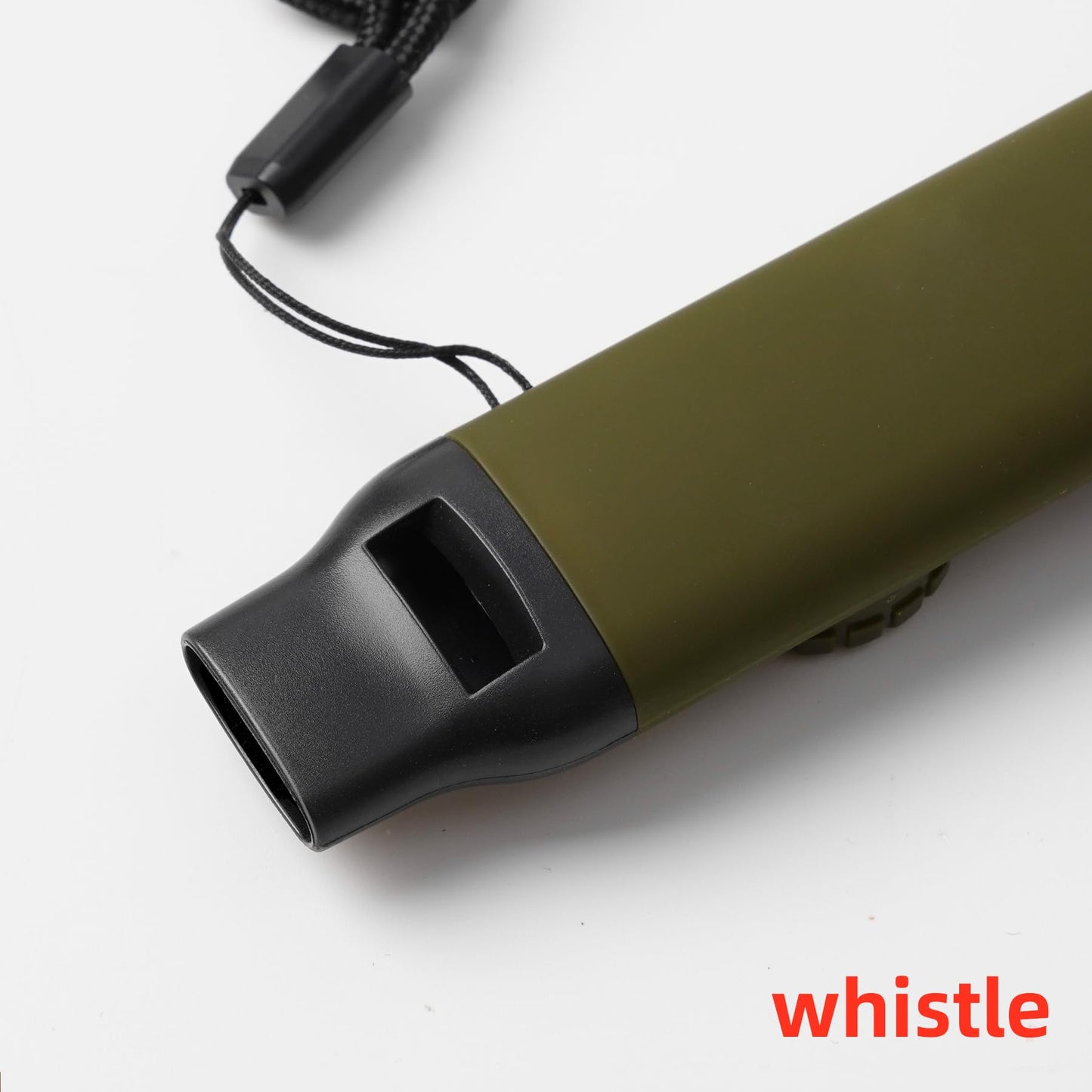 Viriber Emergency Survival Safety Whistle，Whistle for Kids with Lanyard,Compass,Thermometer,Ideal for Kayaking, Boating, Hiking, Camping, Climbing(Green)