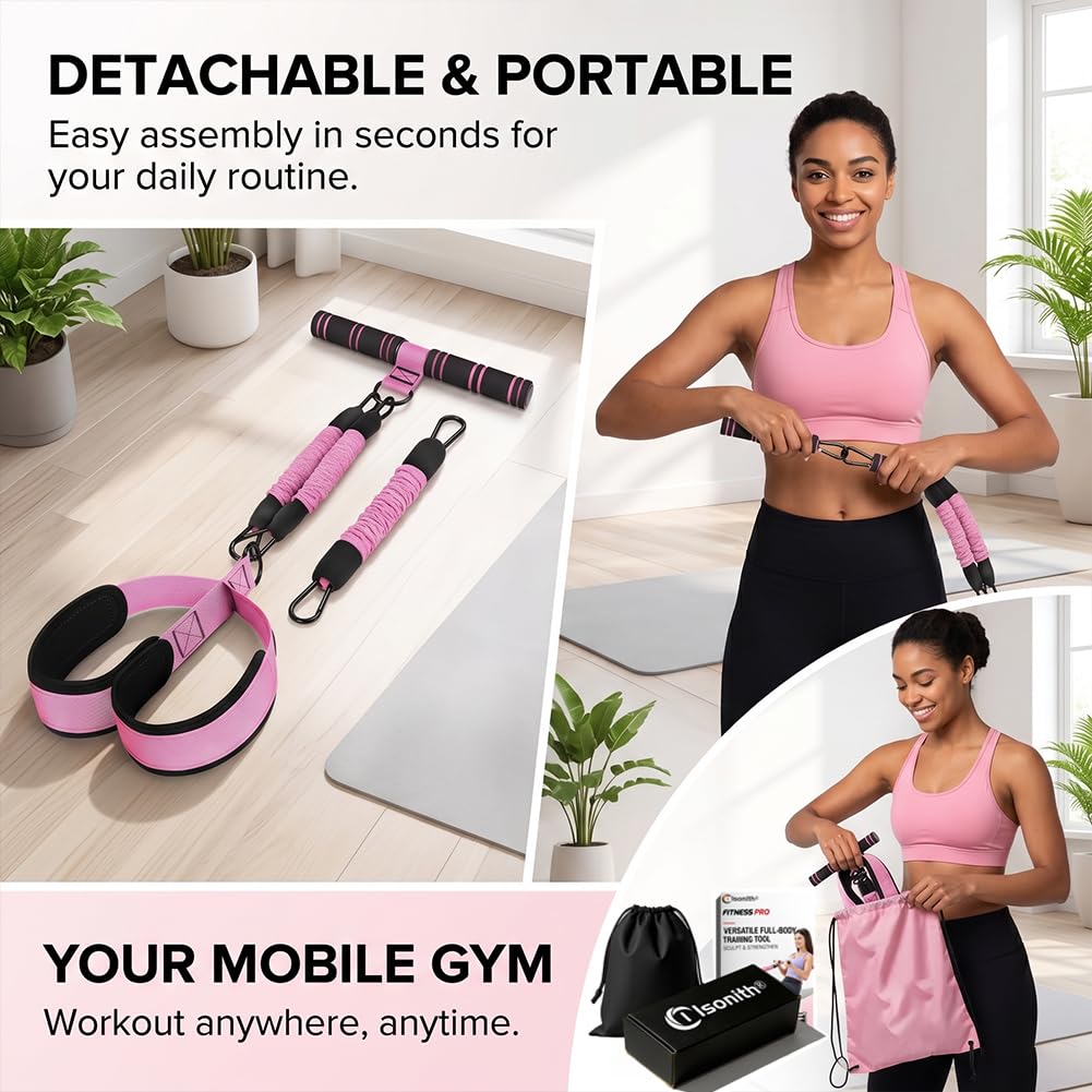 Upgrade Pedal Resistance Band with Handle, 2026 Multi-Functional Adjustable Resistance Band for Full-Body Workouts, Home Fitness Foot Pedal Resistance Band, Unisex Sit-up Training Equipment