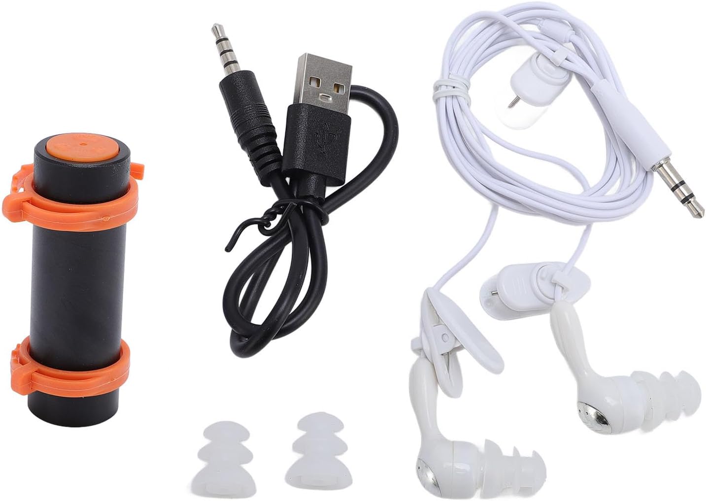 EBTOOLS IPX8 MP3 8GB Swimming Water Proof Player, Underwater Music Player with Water Proof Headphones, for Diving