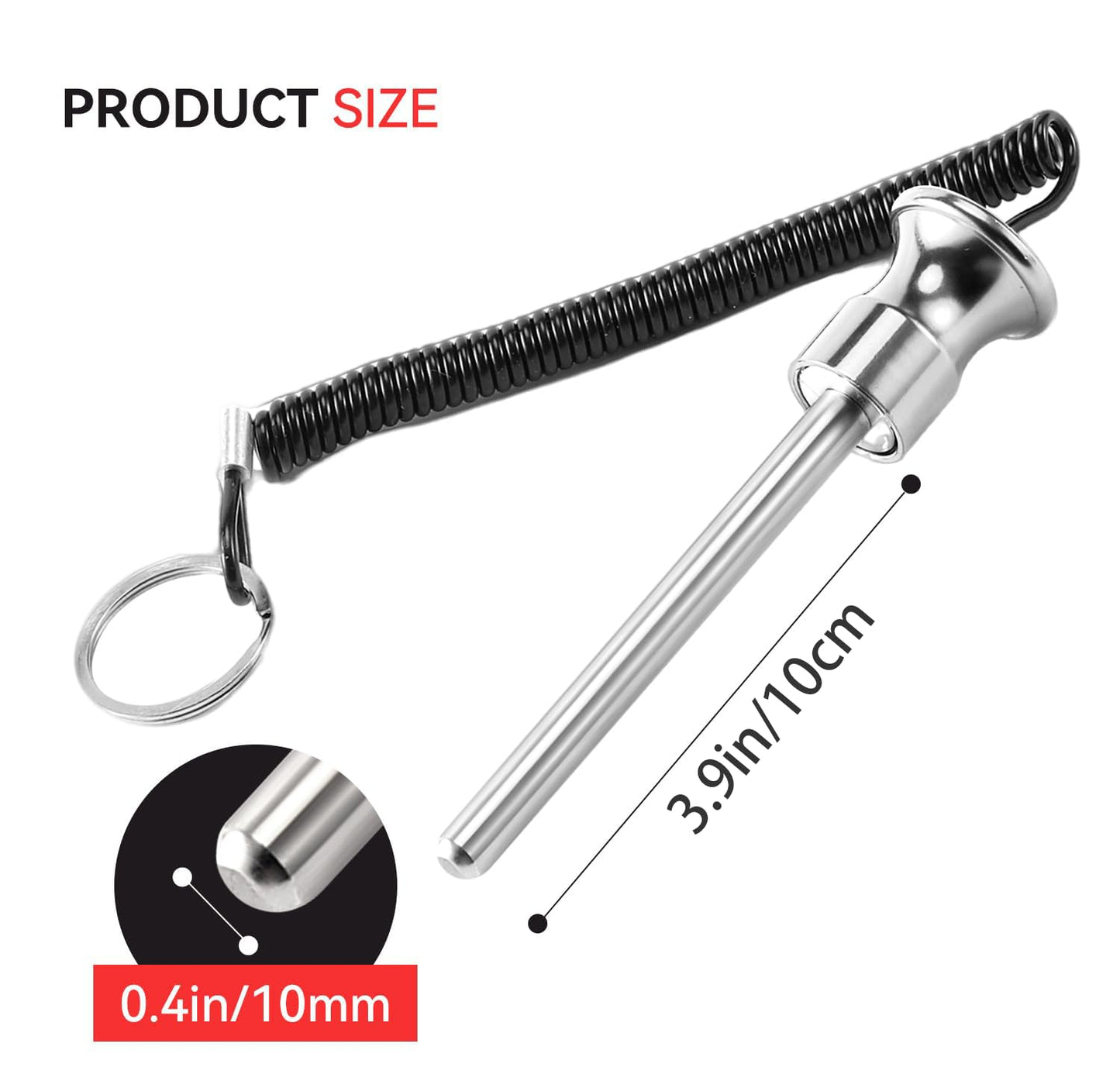 Gym Pin, Weight Stack Pin, Magnetic Weights Pin, Universal Magnetic Weight Pin with Pull Rope, Gym Pins for Weight Stack, Home Gym Parts, Exercise Machine Parts & Accessorie(Silver *2)