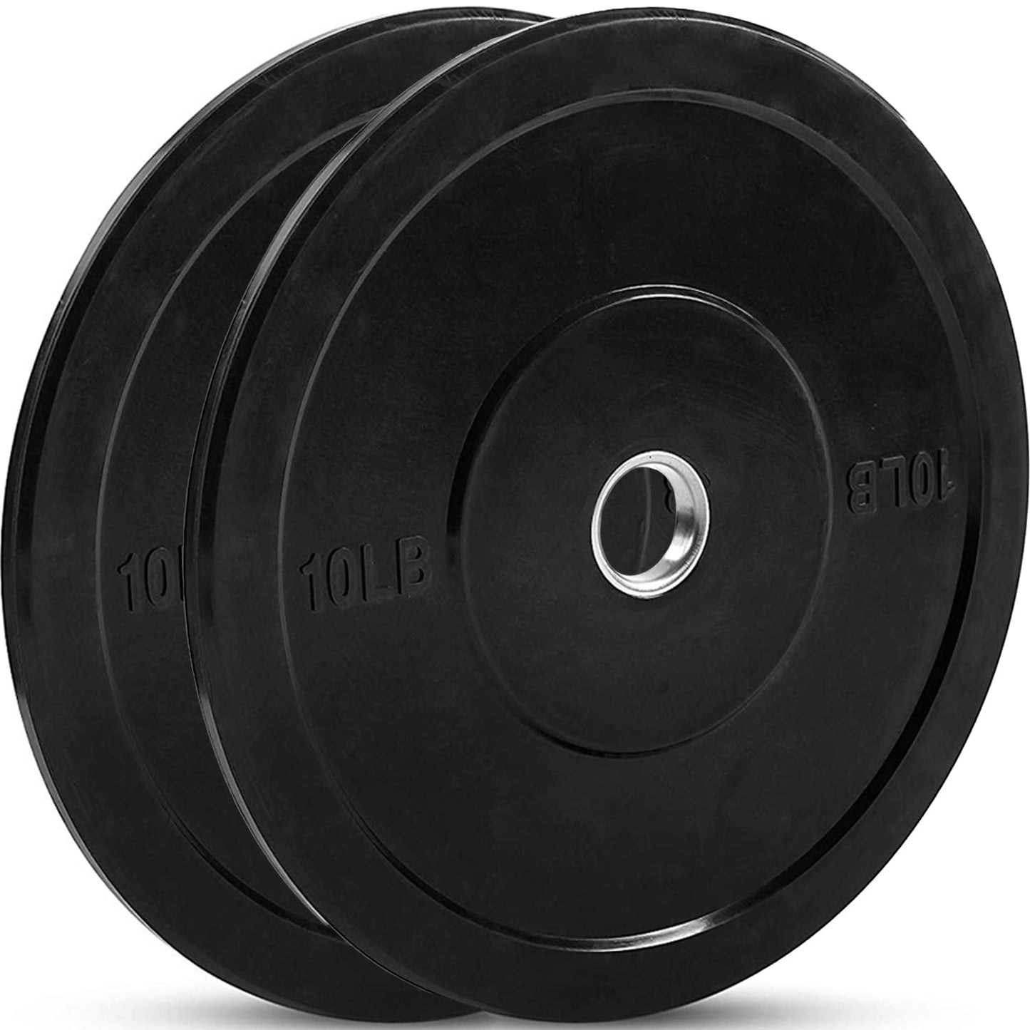 JFIT Olympic Bumper Weighted Plate 2”, Set of 2 Plates, 10 LB Pair
