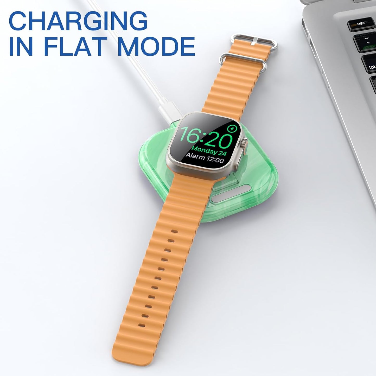 ZIKUREL 2/3/4/5/6/7/8/9/10/Ultra 1 2, for Apple Watch Magnetic Charging Dock - Fast Magnetic Charger Stand, Compatible