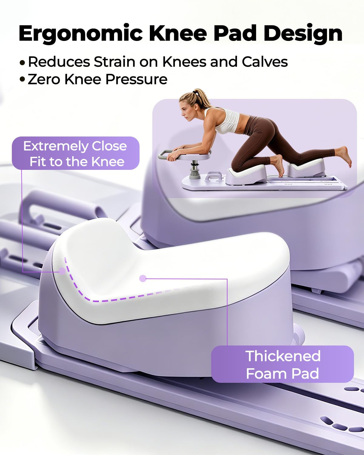 Pilates Reformer Board with Resistance Bands, Pilates Board Set for Full Body Workout Home Fitness Equipment Ab Machine for Women
