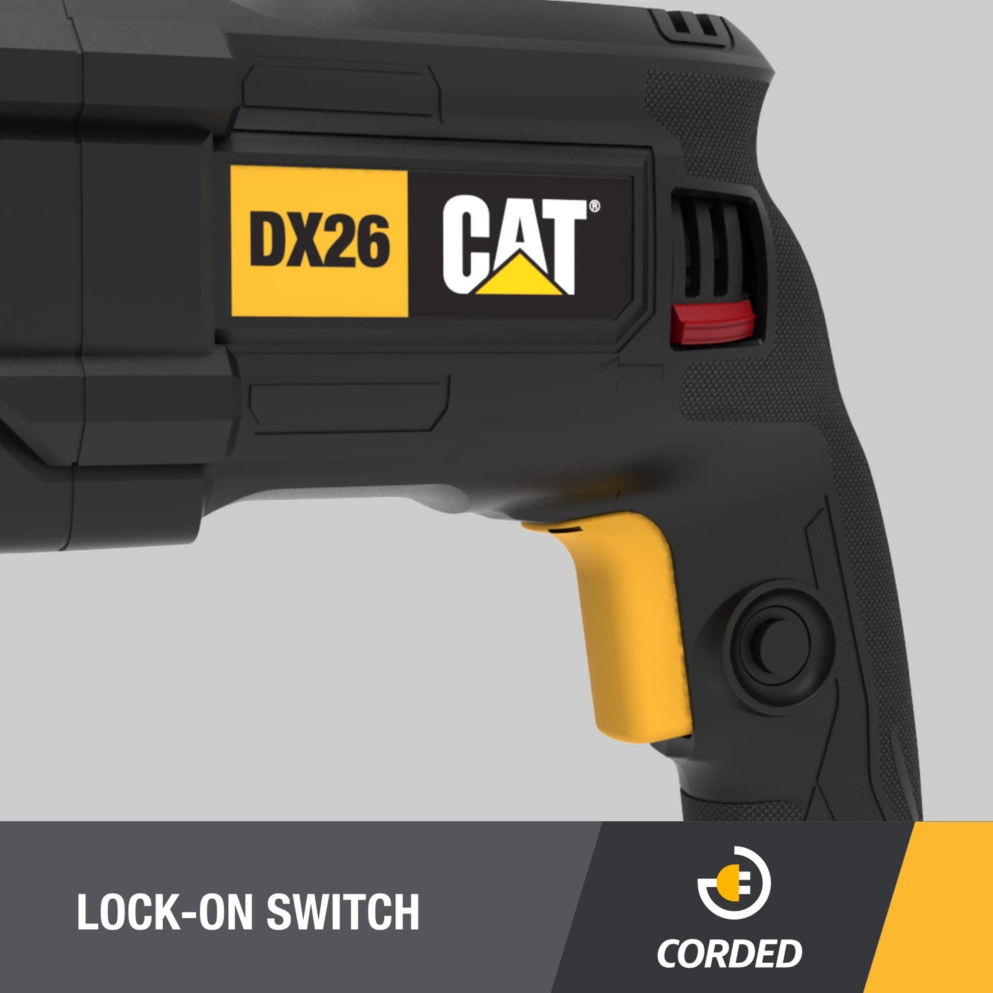Caterpillar Cat® Corded 1" SDS-Plus Rotary Hammer Drill 8-AMP- DX26U
