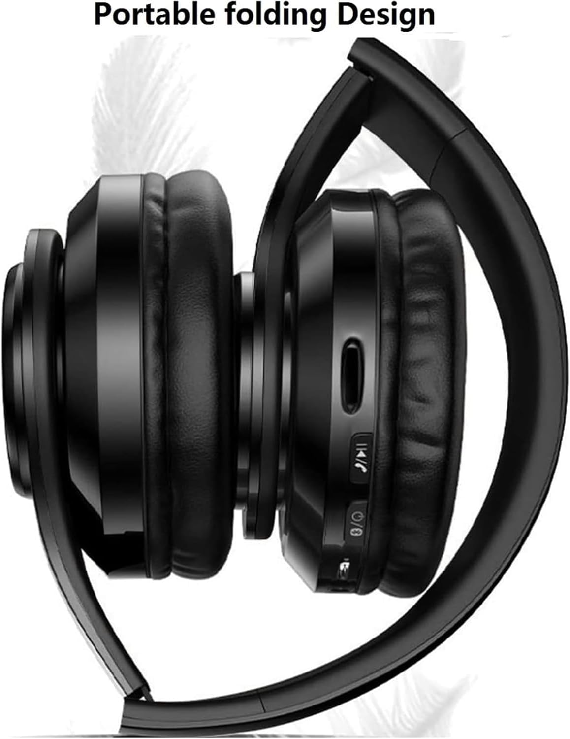 MGHOAQFRS Headset Bluetooth Headphones Over Ear, Noise Reduction Wireless Headphones with Microphone/Deep Bass, HiFi