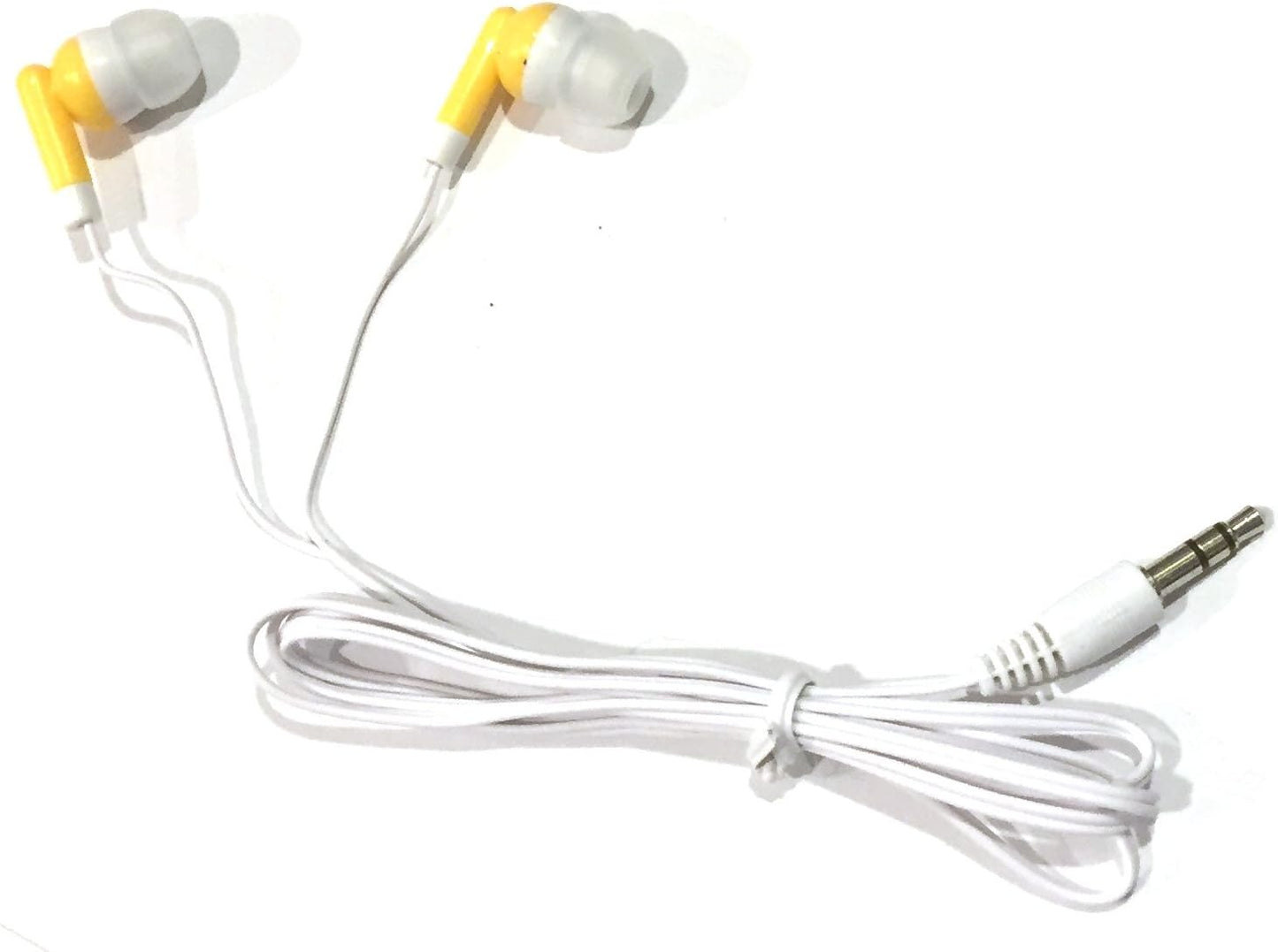 100 Pack MP3 TFD Supplies Wholesale Bulk Earbuds Headphones for iPhone, Android, Player - Mixed Colors