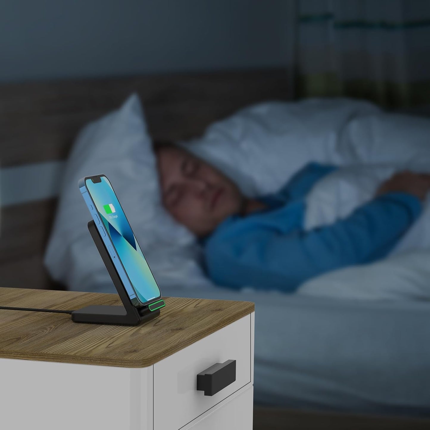 Cesbiomo 15W S24/S23/S22/S21/S20, 17/16/15/14/13/12/11/XR/8, 9 8 7,and Fast Wireless Charger, Wireless Charging Stand