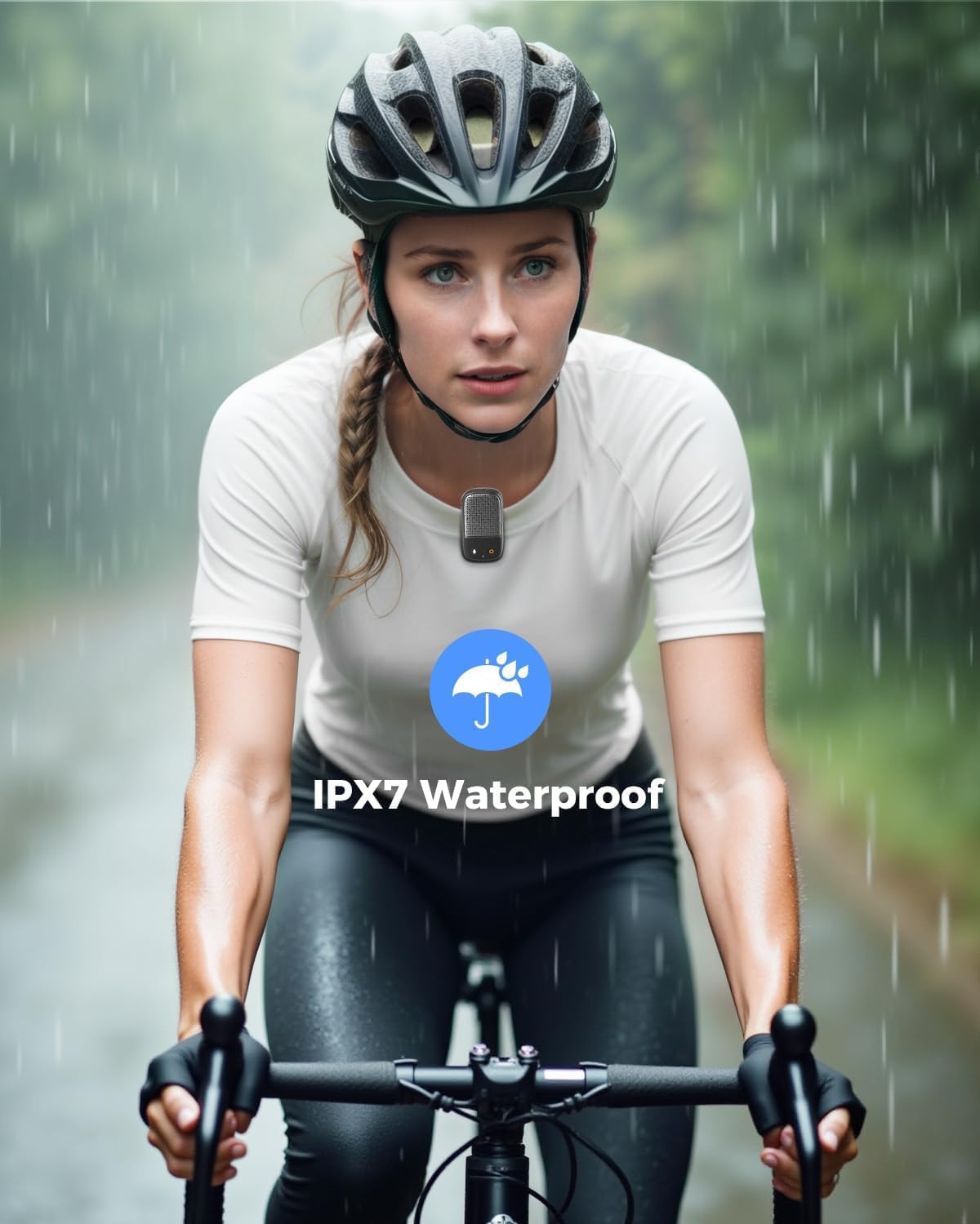 SUPERONE 2026 IPX7 30H Upgrade Wearable Bluetooth Speaker with Voice Assistant & Mic, Waterproof Clip-on Portable