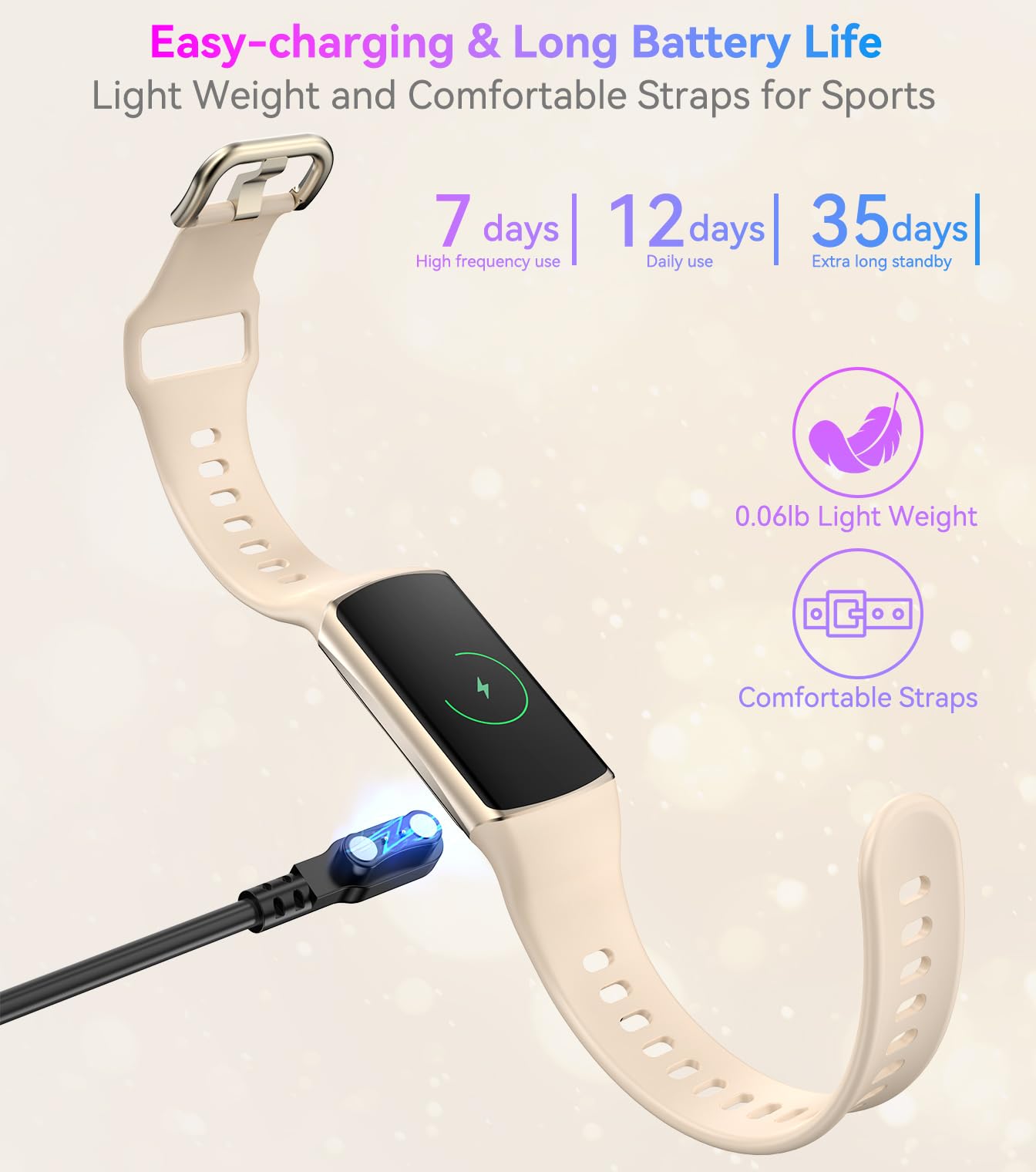 Smart Watch Fitness Tracker with 24/7 Heart Rate, Blood Oxygen Blood Pressure Monitor Sleep Tracker 120 Sports Modes Activity Trackers Step Calorie Counter IP68 Waterproof for Andriod iPhone Women Men