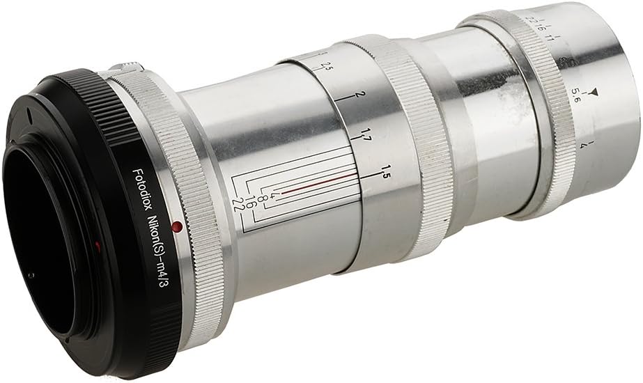 M4/3) Fotodiox Lens Mount Adapter for Nikon Nikkor S, Contax RF, or Kiev Rangefinder External Bayonet Lenses to Micro