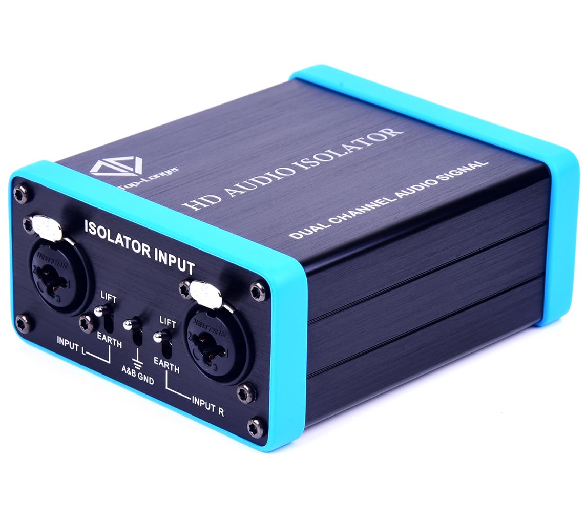 Top-Longer Elimination Transformer XRL/6.35/TRS / 1/4 TS Audio Isolation Noise Stop Unwanted Buzzing or Humming from Sound Systems and PA Troubleshoot and Eliminate AC Hum on Sound System…